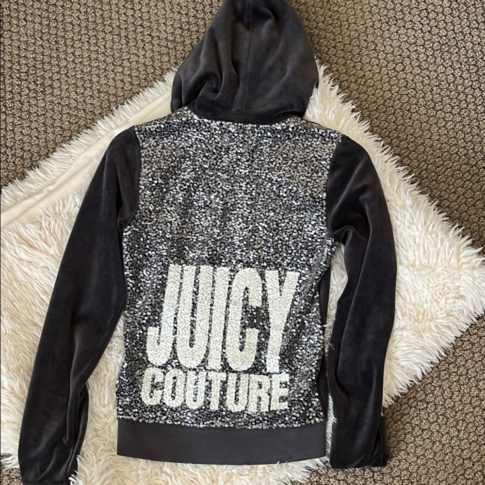 NWOT Juicy Couture Bling Velour Hoodie